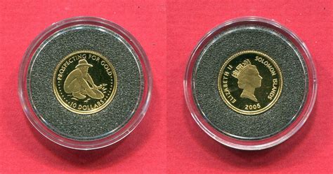 Salomonen Dollars Minigoldm Nze Goldw Scher Proof In Capsule