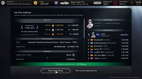 Gran Turismo 7 S Lap Time Challenge 30th March 13th April Sports