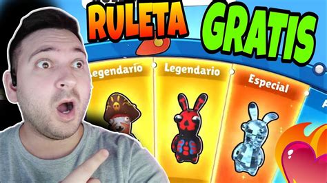 CONSEGUÍ TODAS las SKINS GRATIS en esta RULETA de STUMBLE GUYS beta