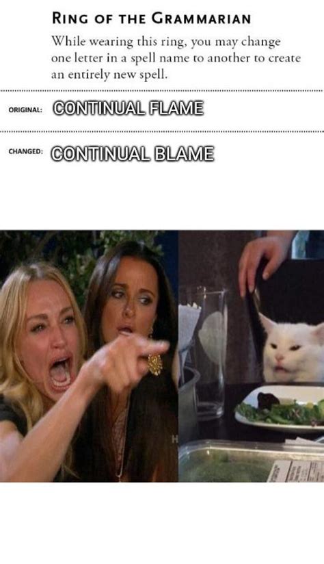 Ring Of The Grammarian Challenge Continual Blame Rdndmemes