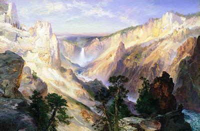 Grand Canyon Of The Yellowstone Wyoming Thomas Moran Painting