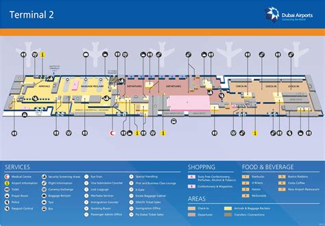 Dubai Metro Map Airport Terminal 3 - Free Word Template