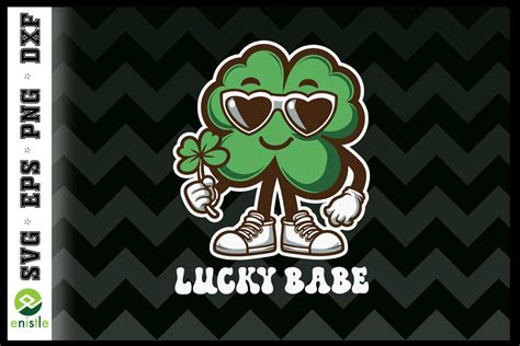 Lucky Babe Clover St Patrick S Day SVG Graphic By Enistle Creative Fabrica