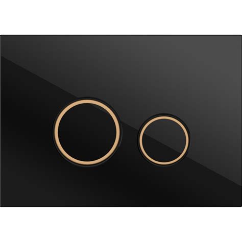 Кнопка Cersanit TWINS для LINK PRO/VECTOR/LINK/HI-TEC стекло черный ...