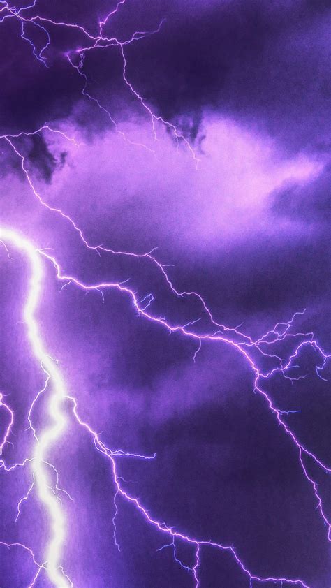 Purple Lightning 6K UHD Wallpaper Papel De Parede Roxo Wallpapers