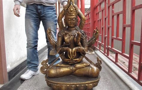 Tibet Bronze Copper Buddhism Ushnisha Vijaya Bodhisattva Kwan Yin