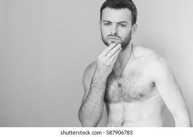 Man Naked Torso Beard Stock Photo Shutterstock
