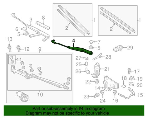 7P0-955-409-B - Wiper Arm - 2011-2017 Volkswagen Touareg | VW Direct ...