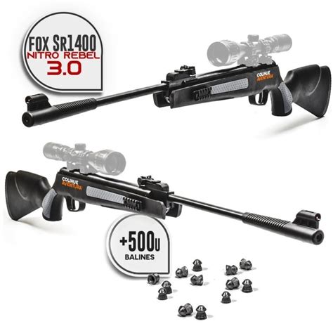 Combo Fox Pr900w Plus Cal 5 5mm Inflador Mira 3 9x40 Colihue