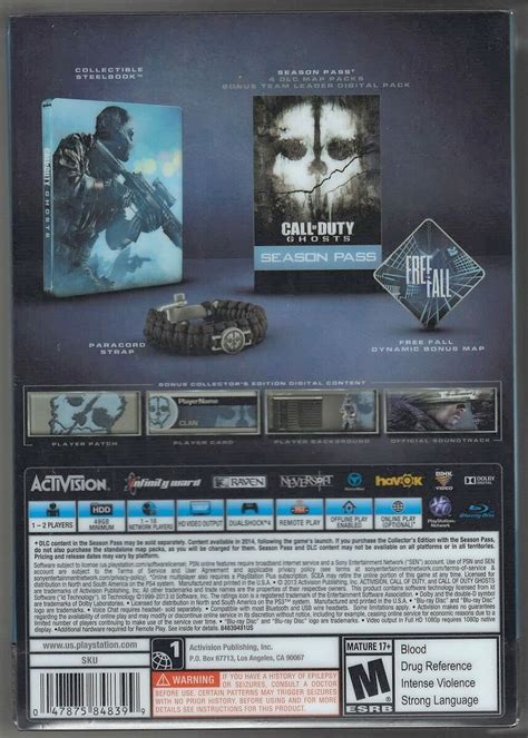 Call Of Duty Ghosts Hardened Edition Ps