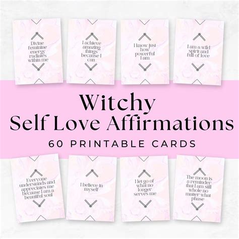 Affirmation Cards Self Love Digital Digital Download Positive Guidance