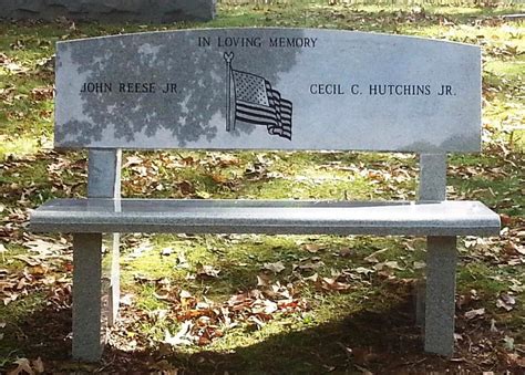 Granite Memorial Park Bench Design – Martin Monuments