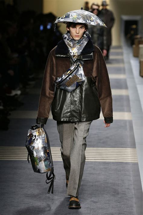 Fendi Menswear Fashion Show Collection Fall Winter Presented