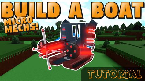 Build A Boat For Treasure Mech Tutorial║part 1║ Youtube