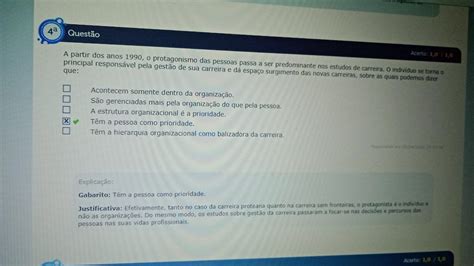 A Partir Dos Anos 1990 O Protagonismo Das Pessoas Passa A Ser