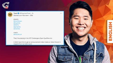 Disguised Toast Announces His New Valorant Team Dsg Gosugamers India