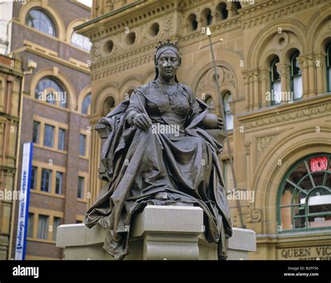 Queen Victoria Statue Sydney New South Wales Australia Stock Photo