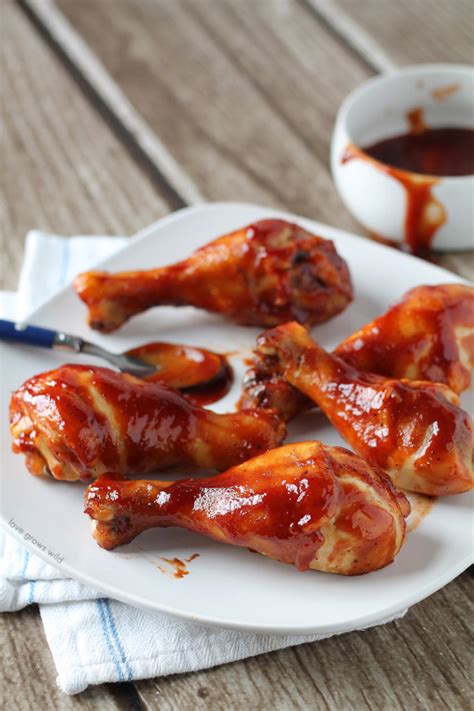 Easy Oven Baked Barbecue Chicken Love Grows Wild