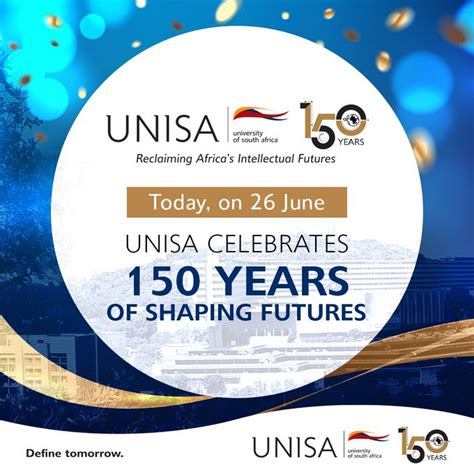 Paul Mashatile On Twitter The Theme For The Unisa 150 Years