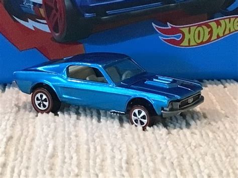 Hot Wheels Redlines US Custom Mustang Blue LRW EBay
