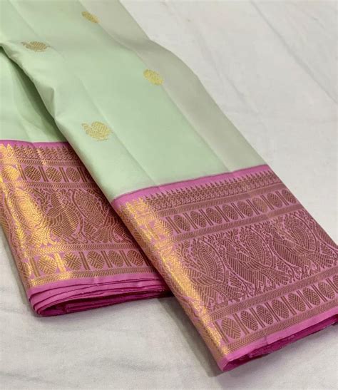 Kanchi Handloom Silk Saree Can Order 9380062142 Saree Design Patterns