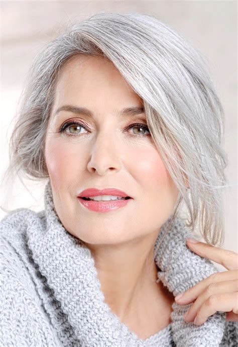 Makeup Tips For Older Women Silver Hair Color Silver Grey Hair