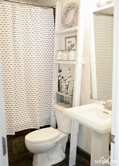 Above Toilet Leaning Shelves Free Woodworking Plan