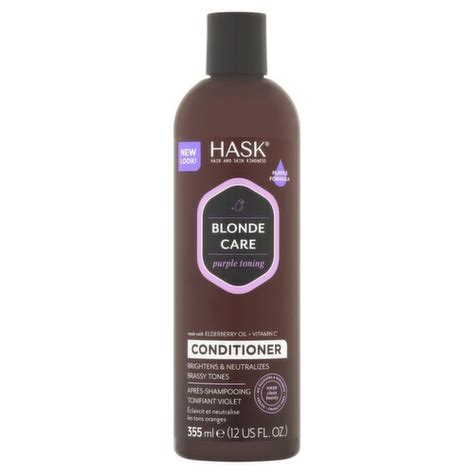 Hask Blonde Care Purple Toning Conditioner Fl Oz ShopRite