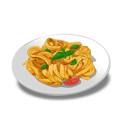 Prato De Macarrao Desenho - ícone de vetor de desenho animado de macarrão espaguete | Vetor Premium