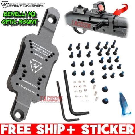 Strike Industrie Shotgun Optic Mount For Benelli M2 M3 M4 Super Black