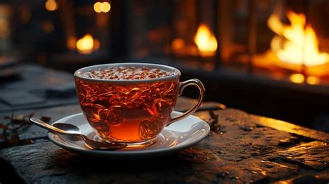 Premium AI Image Cup Of Hot Beverage Coffee Or Tea