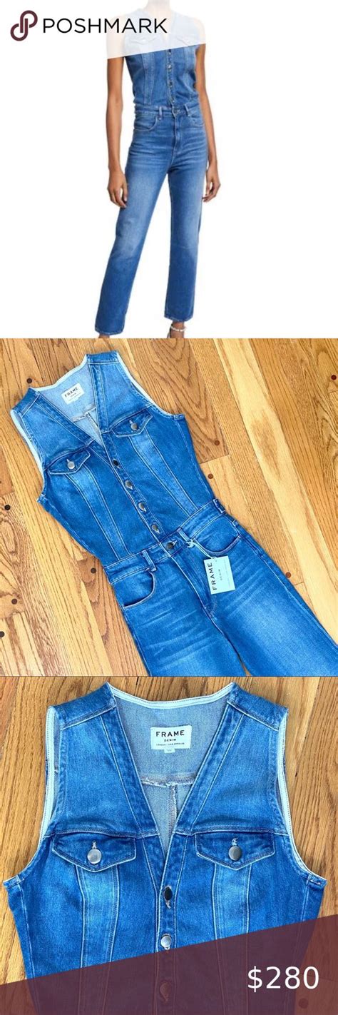 Frame Le Slender Straight Leg Jumpsuit Frame Denim Denim Pants