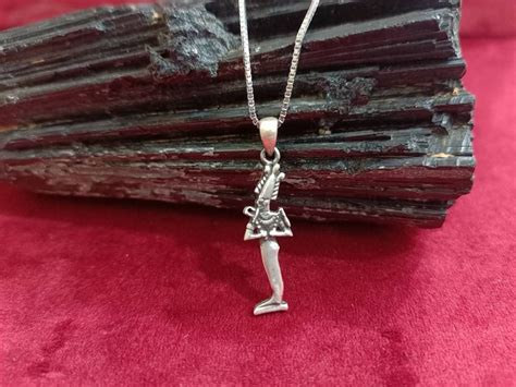 God Osiris Necklace Sterling Silver Osiris Pendant Egyptian Etsy