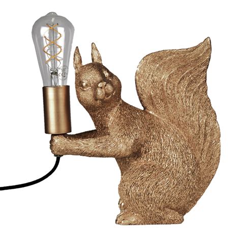 Настольная лампа Piff Table Gold Золотая белка по цене 18 300 руб ...