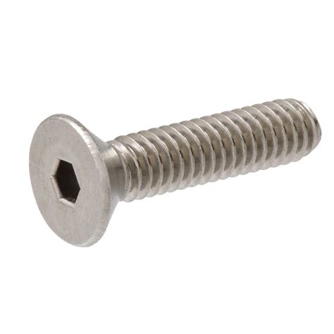 Everbilt 14 In 20 X 1 12 In Hex Flat Head Stainless Steel Socket