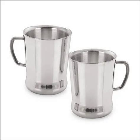 Polished Stainless Steel Tea Mug, Packaging Type: Box, Capacity: 200ml ...