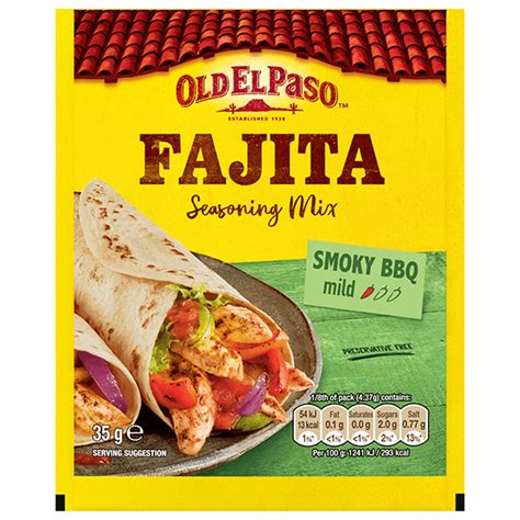 Fajita Seasoning Mix Smoky Bbq Mexican Food Old El Paso