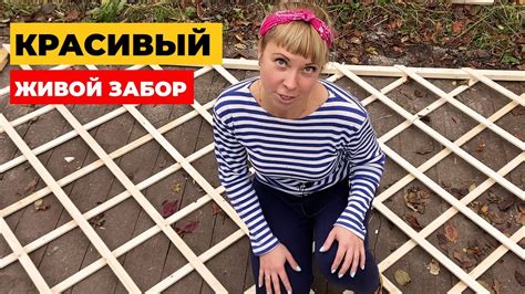 Декоративный забор своими руками I Шпалера I Пергола - YouTube