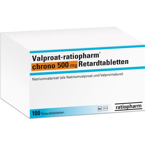 Valproat Ratiopharm Chrono 500 Mg Retardtabletten Ratiopharm GmbH