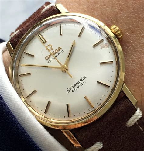 Sold At Auction 1965 14k Gold Omega Seamaster Deville 60 Off