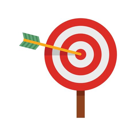 arrow  target icon flat style  vector art  vecteezy