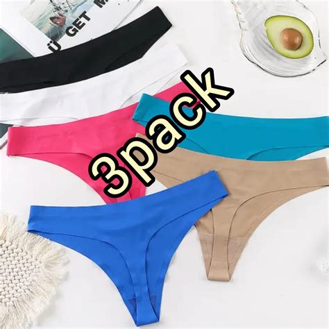 Lote De Panties Tangas Bikini Sin Costura Talla M Para Mujer Ropa