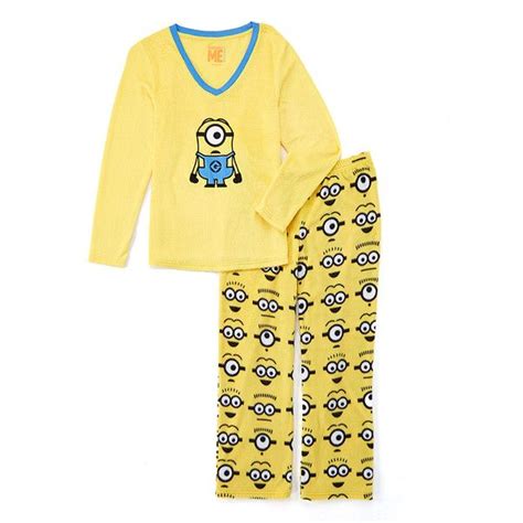 Despicable Me Minions Minky Fleece Pajama Set Fleece Pajamas Pajama