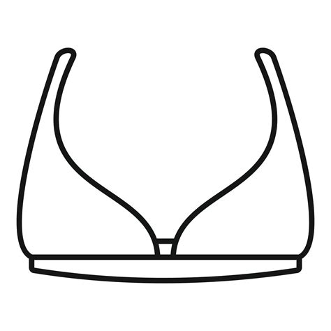 Bikini Bra Icon Outline Style Vector Art At Vecteezy