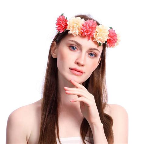 Light Pink Big Flower Headband Headdecor