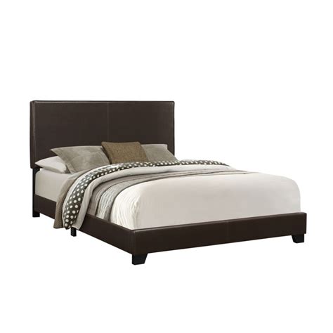 Monarch Specialties Bed Queen Size Platform Bedroom Frame