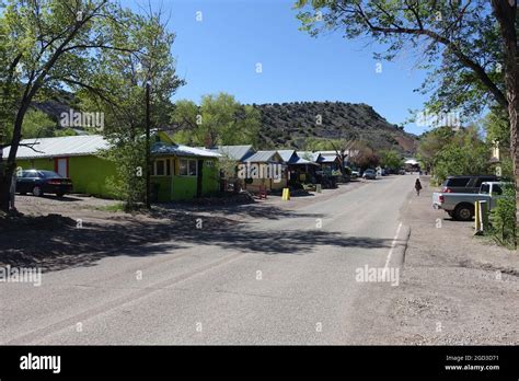 Madrid NM, ghost town turned Artist Community Stock Photo - Alamy