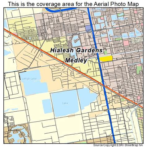 Aerial Photography Map of Medley, FL Florida