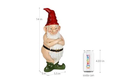 Exhart Sunbathing And Buttocks Naked Garden Gnome Statues Groupon