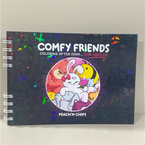Comfy Friends For Adults - COMFY FRIENDS FOR ADULTS 18+ Joob goods LIVRO DE COLORIR PEACHN CHIPS ...